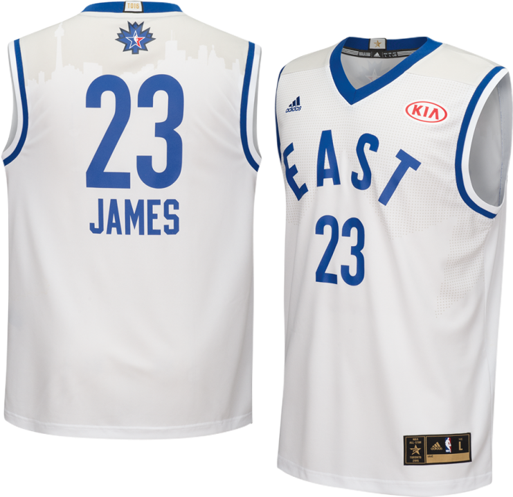Adidas Cleveland Cavaliers Lebron James East All-star - Jersey Nba All Star 2016 (740x740), Png Download