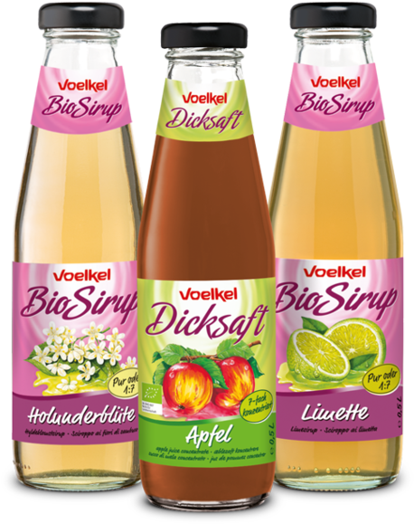 Syrup & Thickened Juices - Voelkel Organic Syrup Lime, 500ml (472x600), Png Download