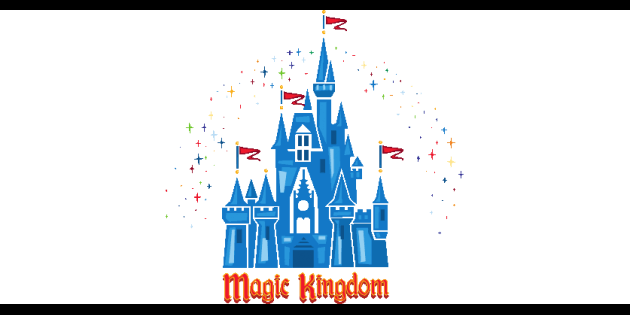 Magic Kingdom Castle Drawing (630x315), Png Download