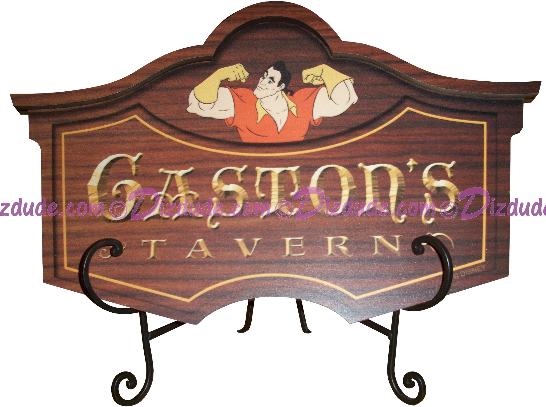Gaston's Tavern Sign From Fantasyland In Disneys Magic - Beauty And The Beast Gaston Tavern (1800x1392), Png Download