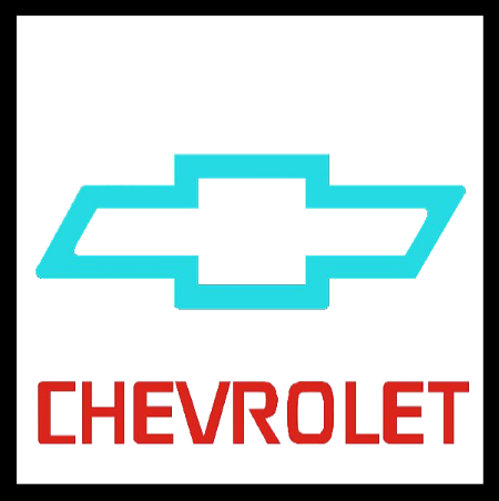 Chevy Logotipo Azul - Chevrolet Logo Black And White (450x451), Png Download