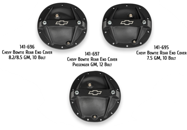 These Chevy Bowtie Differential Covers Not Only Look - Proform Parts 141-695: Proform Chevy Bowtie Aluminum (600x417), Png Download