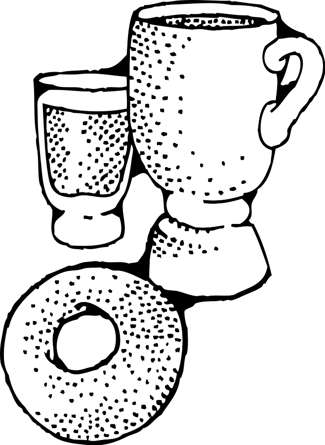 This Free Clipart Png Design Of Continental Breakfast (658x900), Png Download