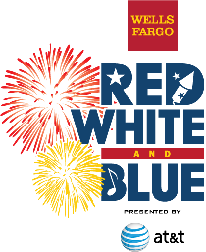 Wells Fargo Red, White And Blue Presented By At&t Is - Red White And Blue Celebration (431x551), Png Download