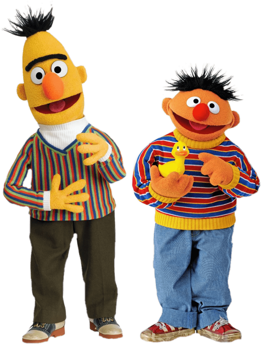 Download Sesame Street Bert And Ernie With Duck - Ernie Bert And Ernie