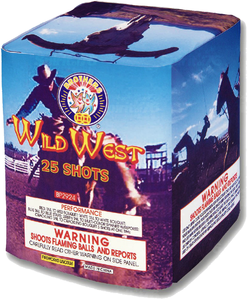 Wild West - Brothers Fireworks (1000x1000), Png Download