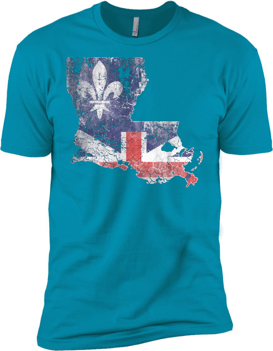 Vintage Baton Rouge Flag Louisiana Outline T-shirt - Bunkieshop Christmas Snowflakes T-shirt Many Types, (1155x1155), Png Download