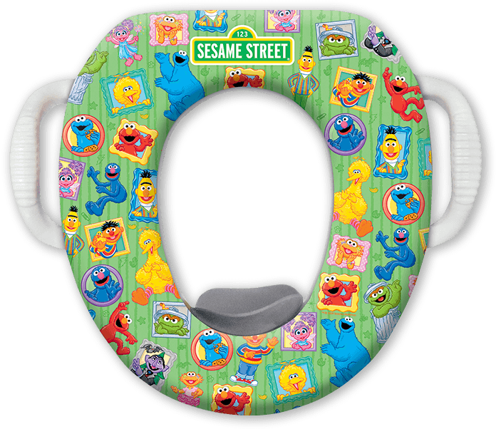 Sesame Street Framed Friends Saddle Potty (880x880), Png Download