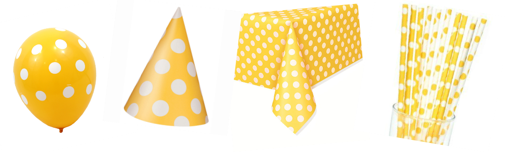 *up To 2 Exchanges Are Welcome On The Basic Party Packs - Chef Masterpiece Plastic Polka Table Cover, 54" X 108" (1000x301), Png Download