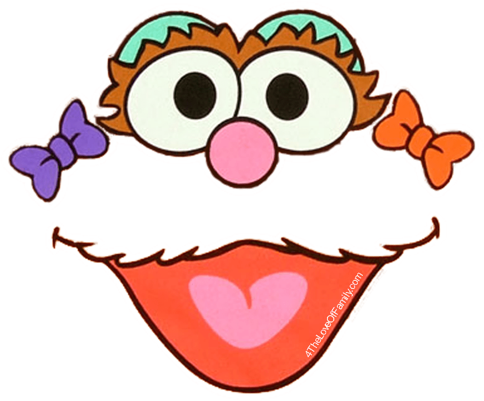 Could Use These For So Many Things Free Sesame Street - Sesame Street Zoe Clipart (426x356), Png Download