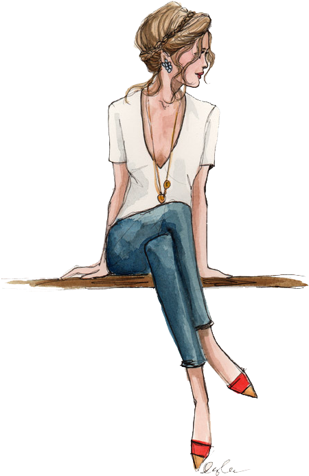 Resultado De Imagen Para Imagen Png Tumblr Hipster - Fashion Sketch (463x749), Png Download
