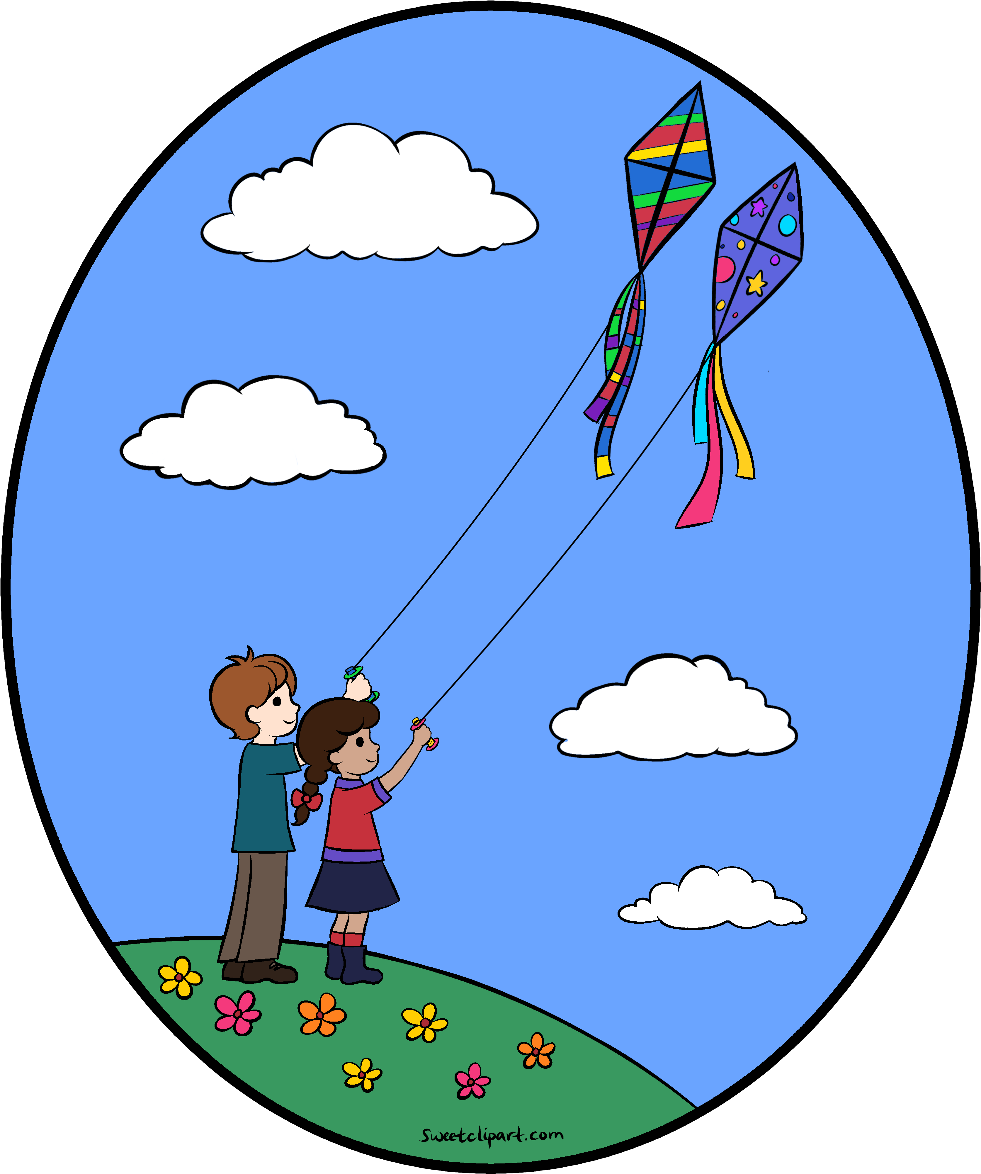 Spring Clipart Kite - Kite Clip Art Free (3347x4005), Png Download