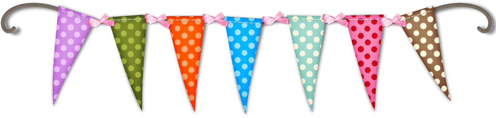 Streamers Clip Art Clipart Party Banner Clipart - Polka Dot Frame Png (1024x244), Png Download