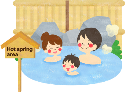 Hot Springs Clipart Clip Art - Hot Springs Cartoon Png (455x337), Png Download
