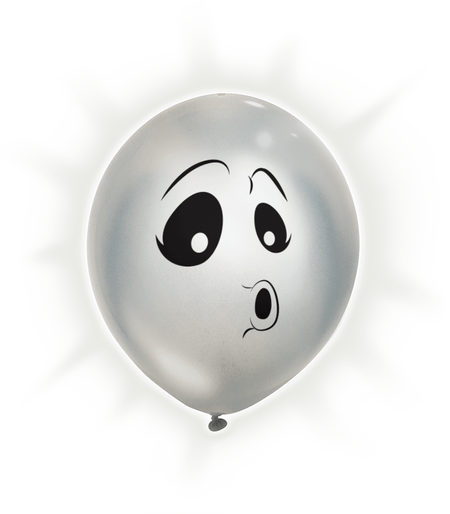 Silver Ghost Balloon Png Loom Balloons - Balloon (880x1005), Png Download