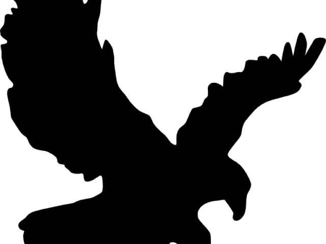 Black Eagle Clipart Small Eagle - Clip Art (640x480), Png Download