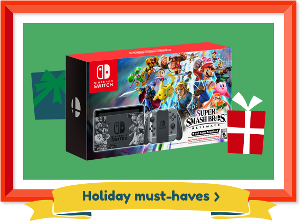 Holiday Must-haves - Smash Bros Switch Bundle (589x433), Png Download
