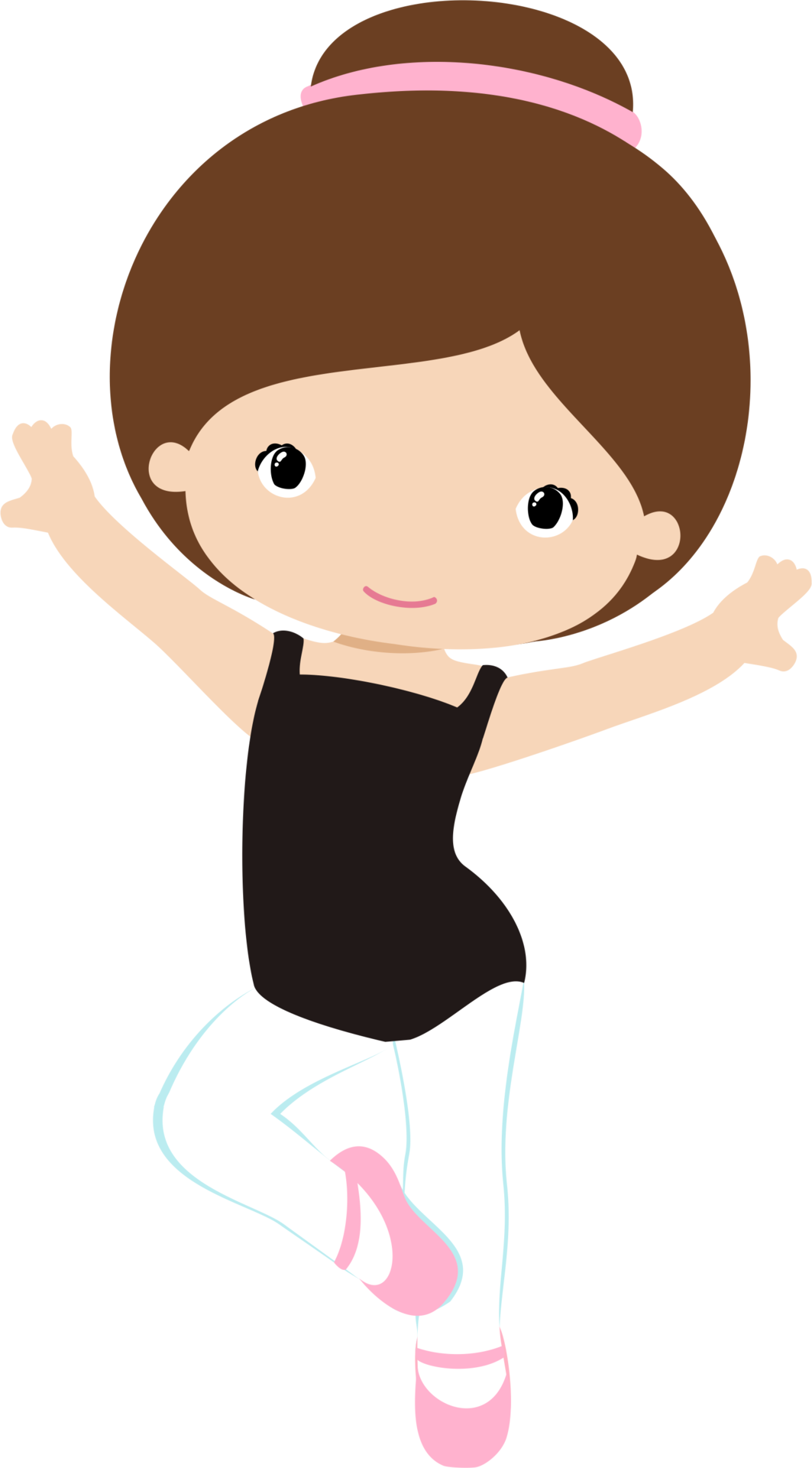 Child Ballerina Silhouette - Bailarina Png (1063x1920), Png Download