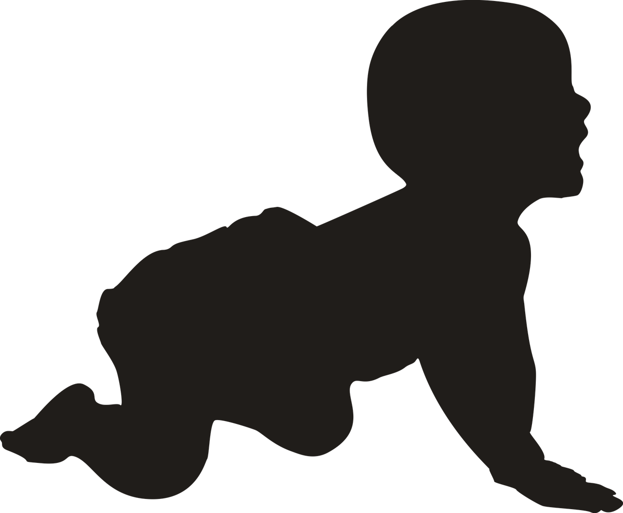 Outgrowing Autism - Baby Silhouette (1280x1054), Png Download