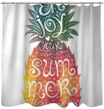 Bright Colors Hand Drawn Watercolor Pineapple Silhouette - Watercolor Painting (400x400), Png Download