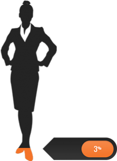 Only 3% Of All Ceo's In The U - Marketing Lady (369x332), Png Download