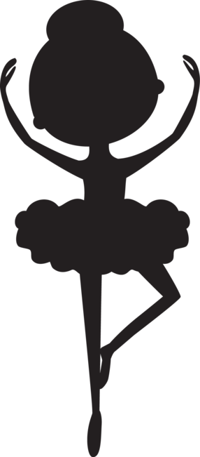 Silhouette Ballerina - Molde De Bailarinas De Ballet (286x651), Png Download