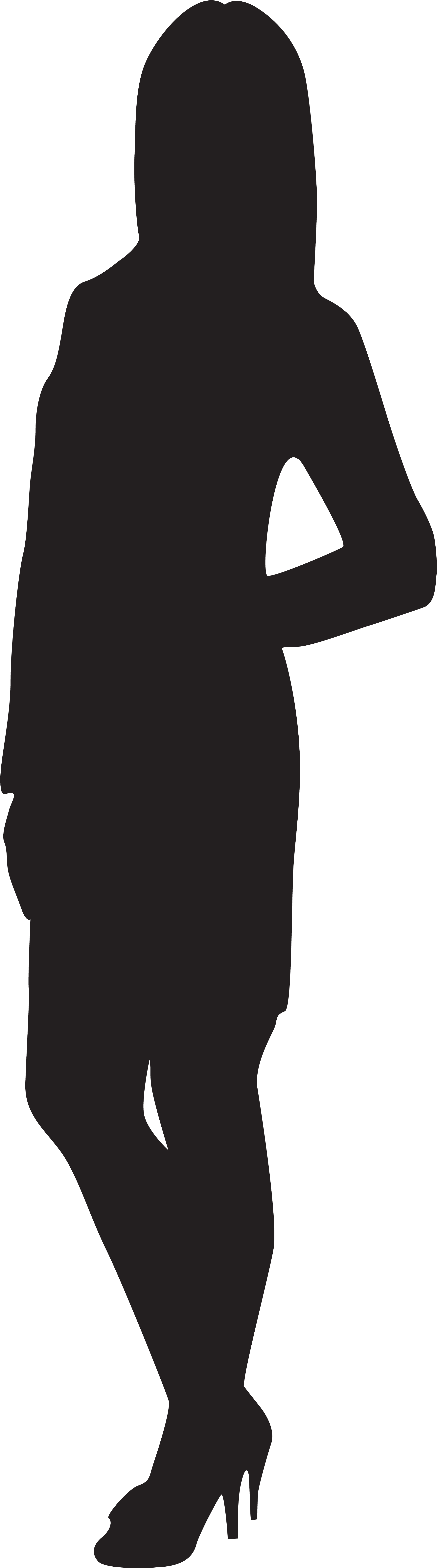 Female Silhouette Group - Silhouette Of Someone Speaking (2325x8000), Png Download