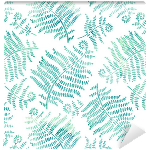Vector Seamless Pattern With Watercolor Silhouettes - Watercolor Painting (400x400), Png Download