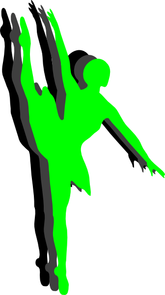Triple Ballet Dancer Silhouette Clip Art - Dance (336x598), Png Download