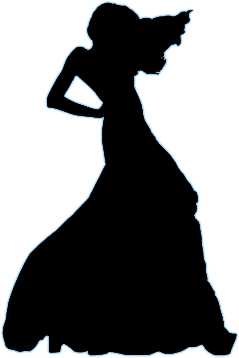 Model Silhouette Png Image - Silhouette Of A Model (733x1091), Png Download