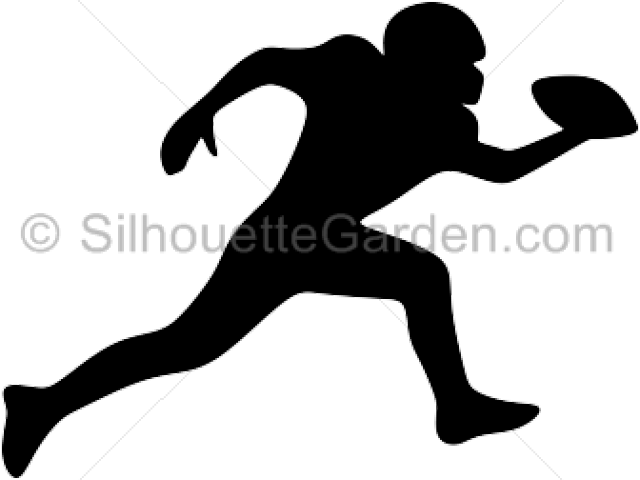 Football Player Silhouette (640x480), Png Download