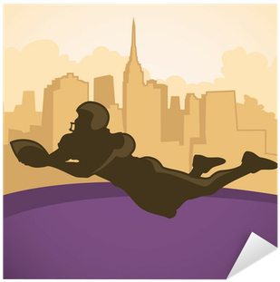 American Football Player Silhouette - Football Player (400x400), Png Download