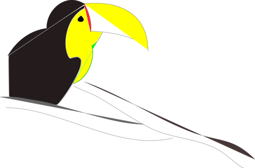 Toucan Beak Neck - Clip Art (514x340), Png Download