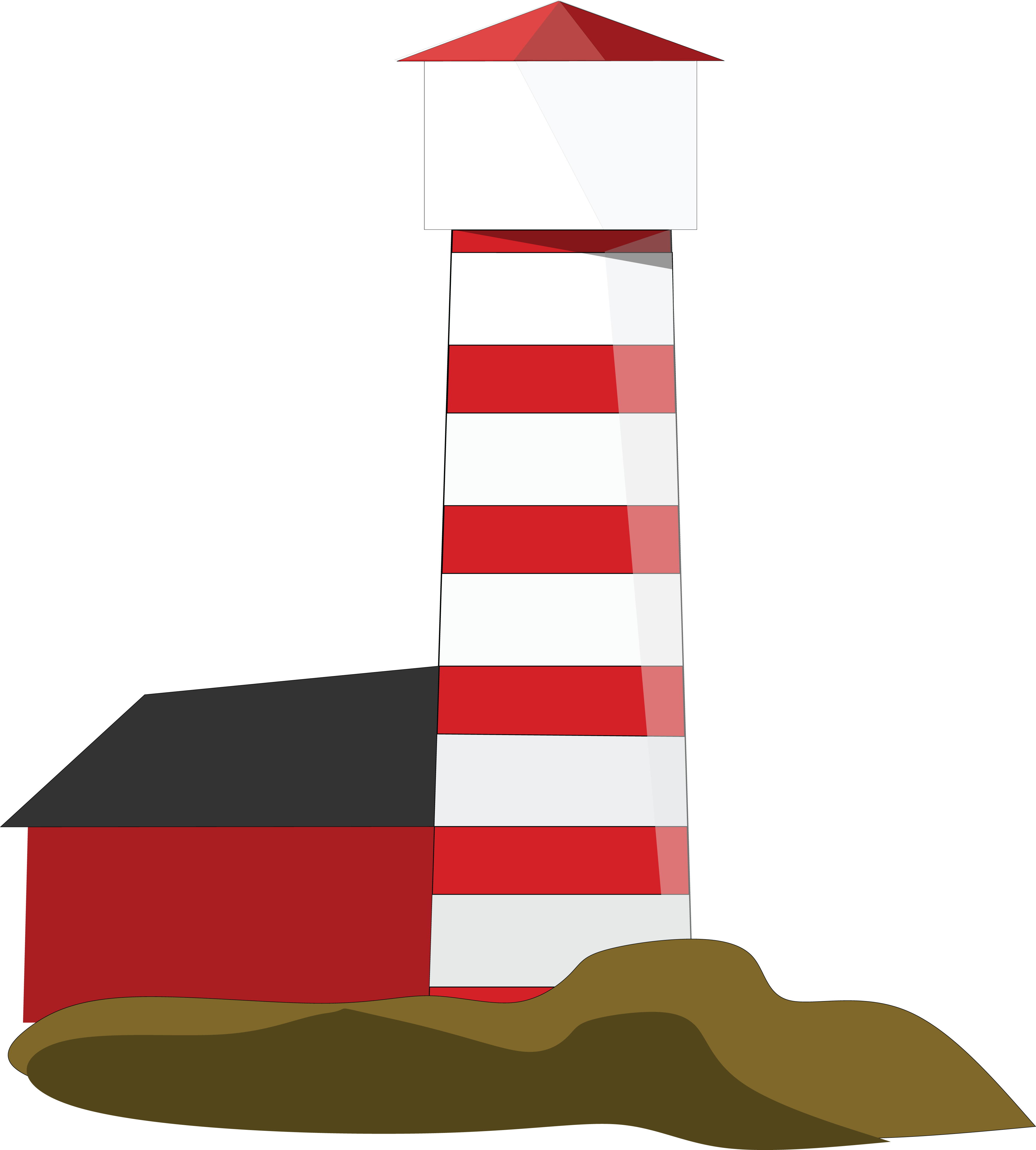 Free Clipart Of A Lighthouse - Clip Art (4000x4440), Png Download