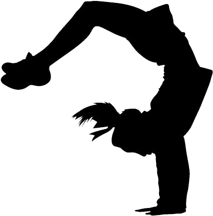 Cheerleader Silhouette (480x480), Png Download