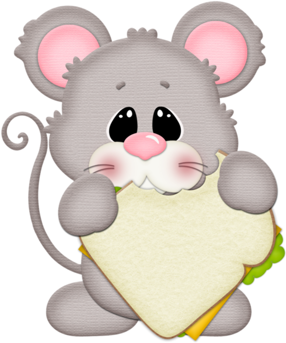 Silhouette Online Store, Paper Piecing, Clipart, Silhouette - Mouse Eating Corn Cartoon (600x700), Png Download
