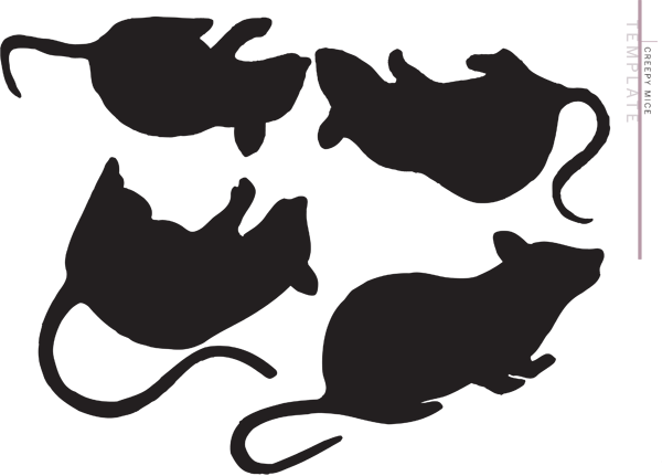 And I Had To Make A Pillow Which Means I Had To Drag - Mouse Silhouette Halloween (600x431), Png Download