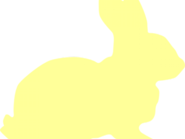 Silhouette Clipart Easter Bunny - Silhouette (640x480), Png Download