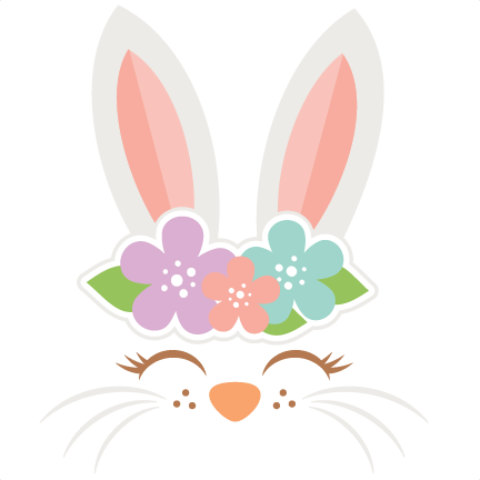 Easter Bunny Face Svg Cut Files Svg Scrapbook Cut File - Scalable Vector Graphics (432x432), Png Download