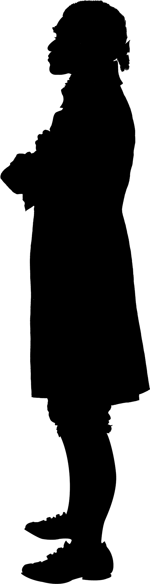 18th Century Man Silhouette (1330x2000), Png Download