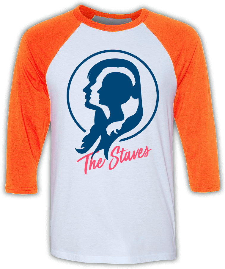 Silhouette Baseball Tee - Stave Tour Dates 2018 - Black - 100% Cotton - Women (1010x1010), Png Download