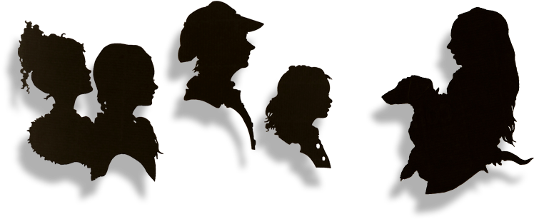 Outdoor Silhouettes Cut By The Roving Artist - Silhouette (760x329), Png Download