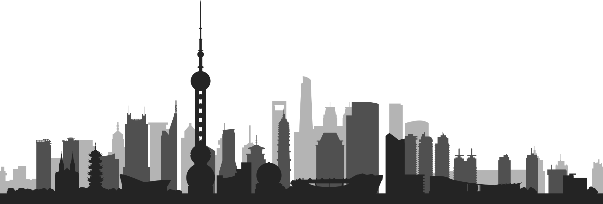 Next - Pudong Skyline (1920x678), Png Download