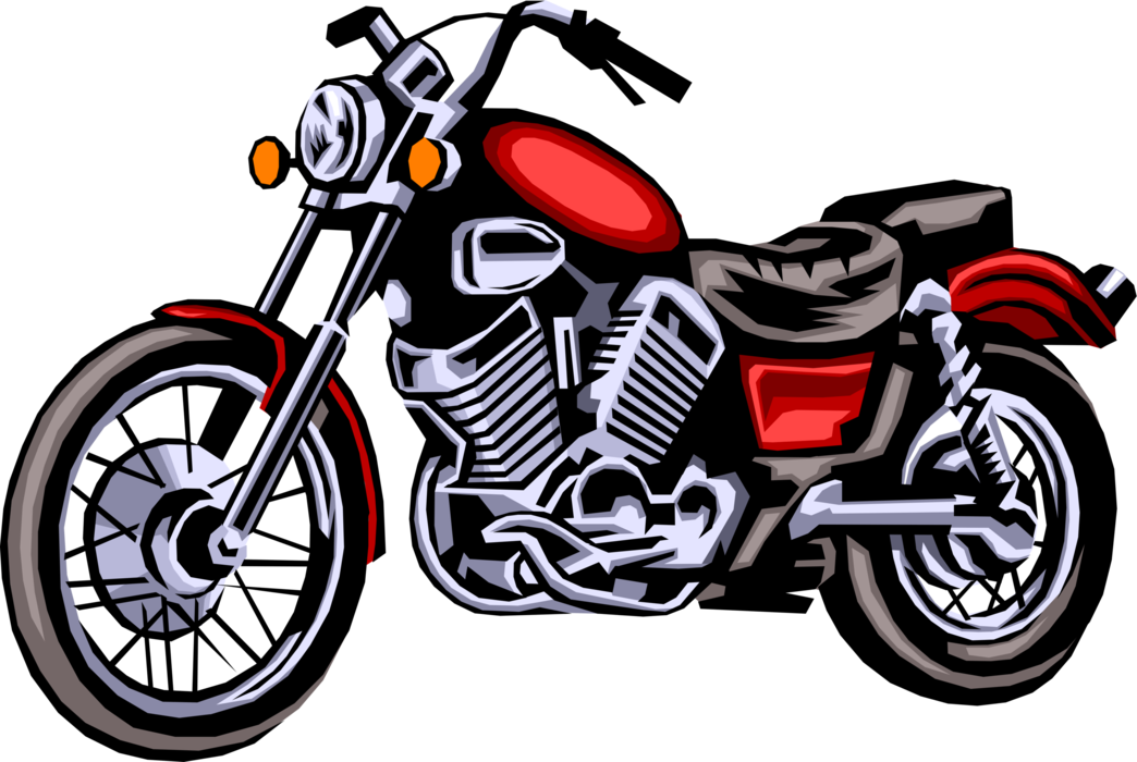 Motorcycle Or Motorbike Image Picture Freeuse - Clipart Motor Bike (1044x700), Png Download