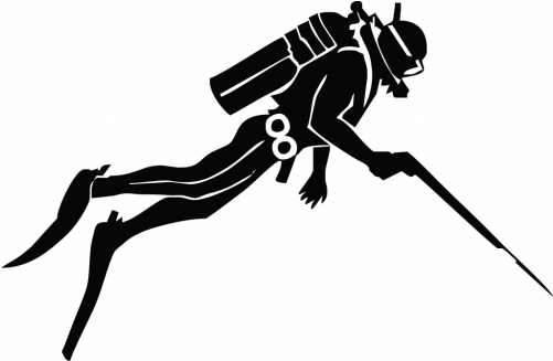 Clip Diving Photography - Diver Vector (500x500), Png Download