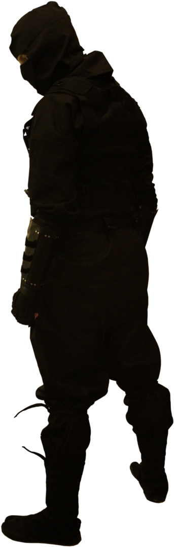 Ninja Standing Silhouette Png (730x1095), Png Download