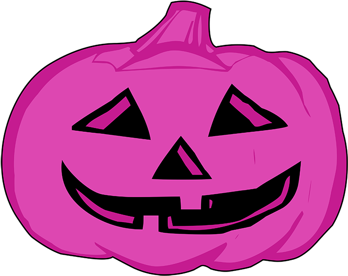 Lila Pumpkin Head - Jack O Lantern Png White (709x570), Png Download