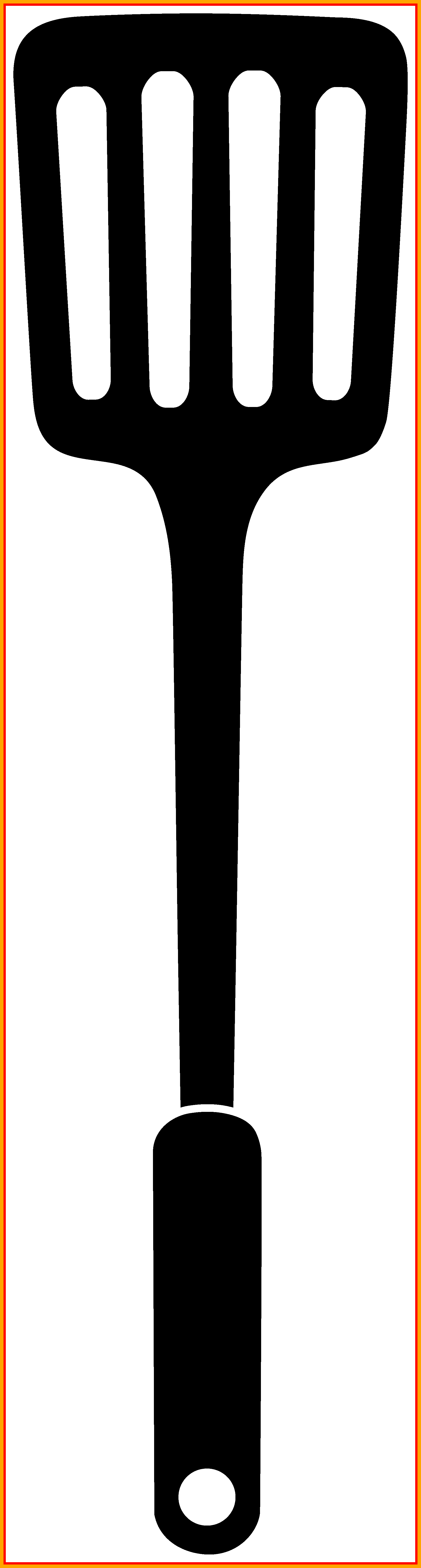 Awesome The Most On Internet Party And - Spatula Clipart Png (1833x6827), Png Download