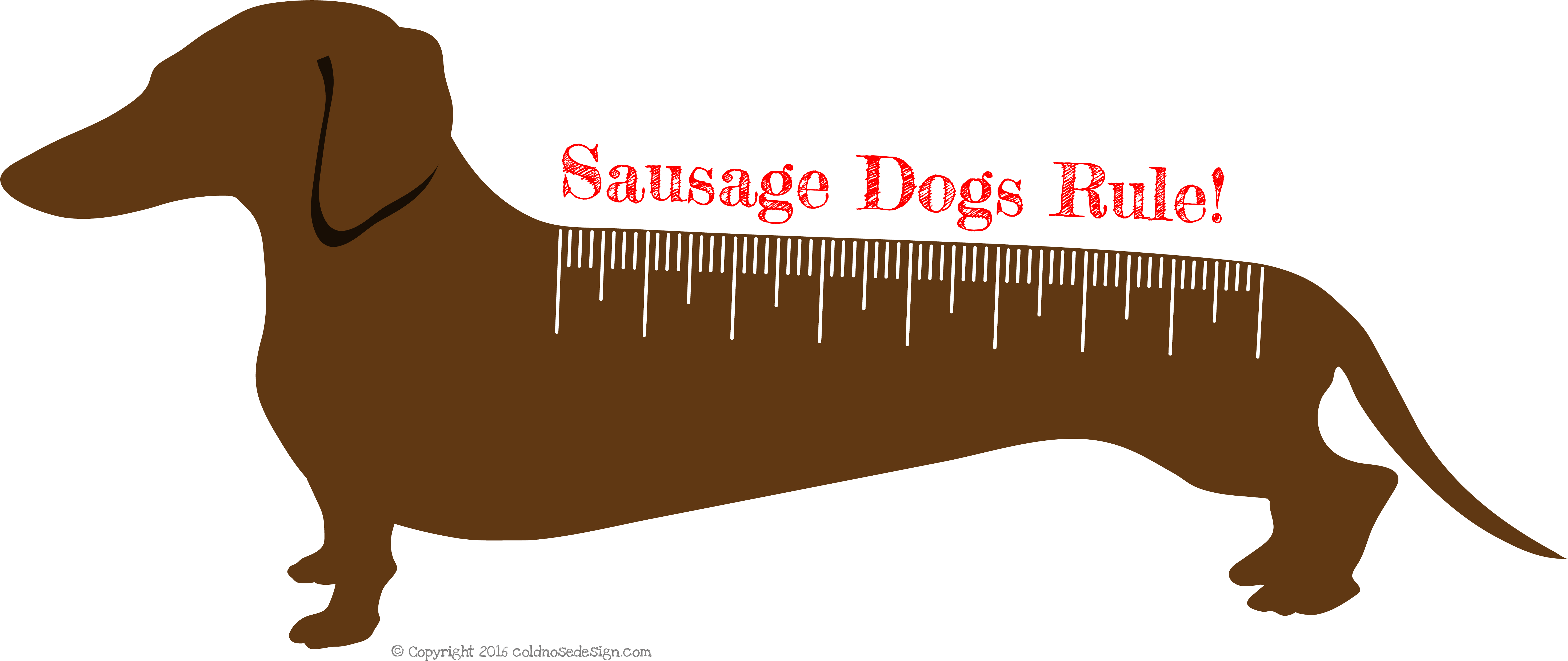 Dachshund Clipart Sausage Dog - Sausage Dogs (6142x2679), Png Download