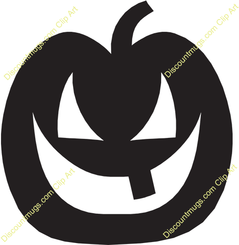 Download Scary Pumpkin Clip Art Clipart Pumpkin Jack - Jack O Lantern Png (500x500), Png Download